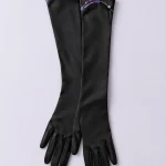 Opera Gloves — Black – studio photograph