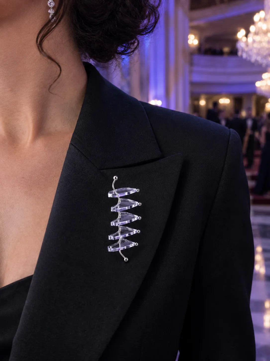 Helix Brooch – worn