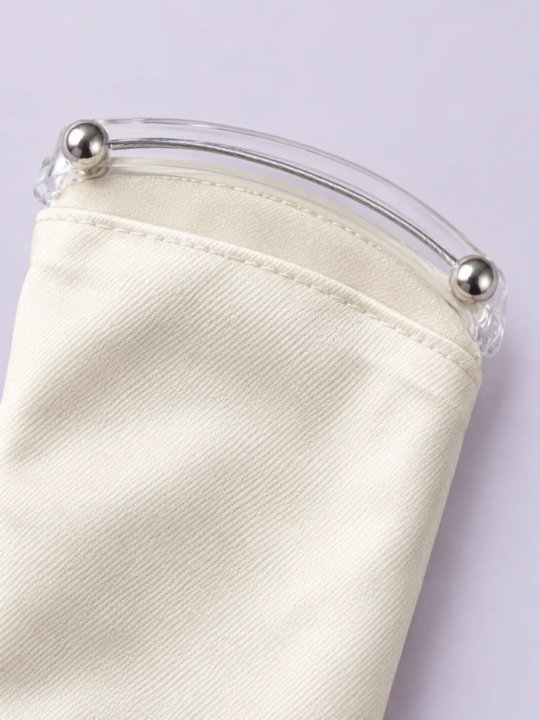 Opera Gloves — Ivory – detail