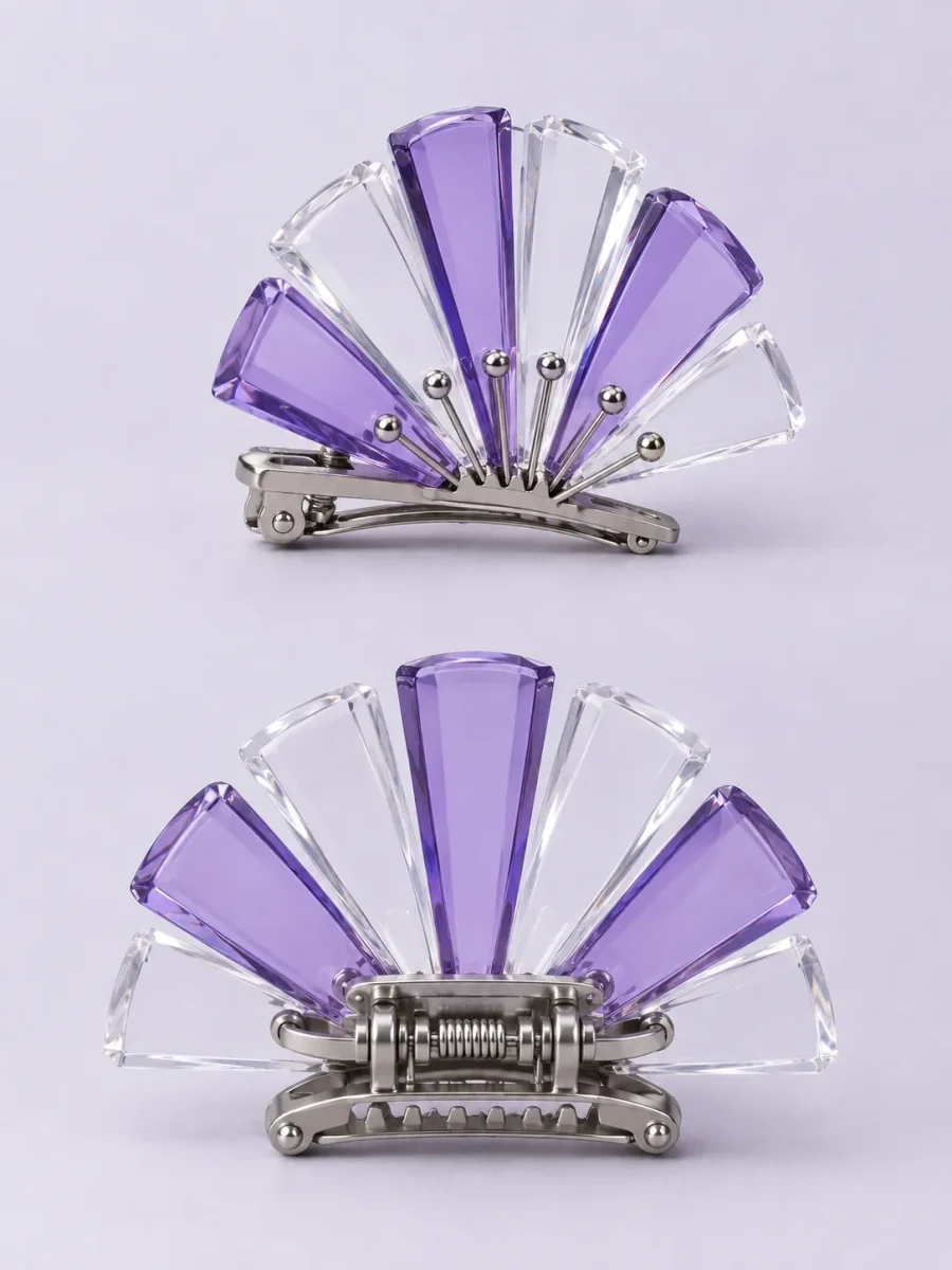 Keystone Hair Clip – side view