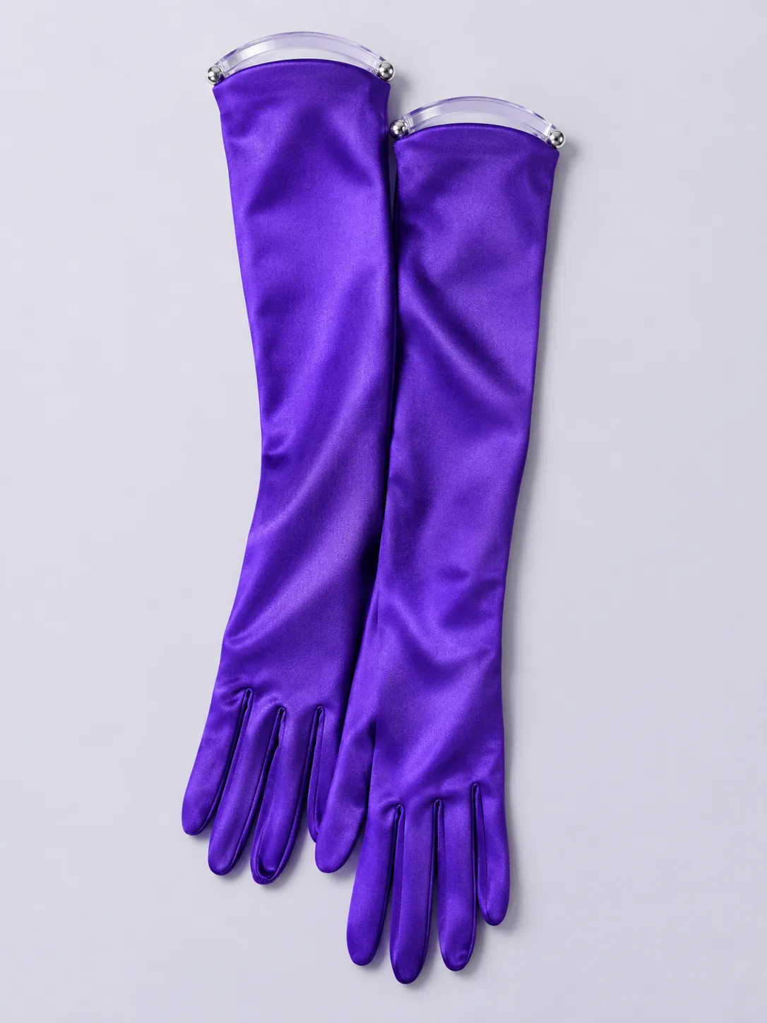 Opera Gloves — Electric Violet – studio photograph