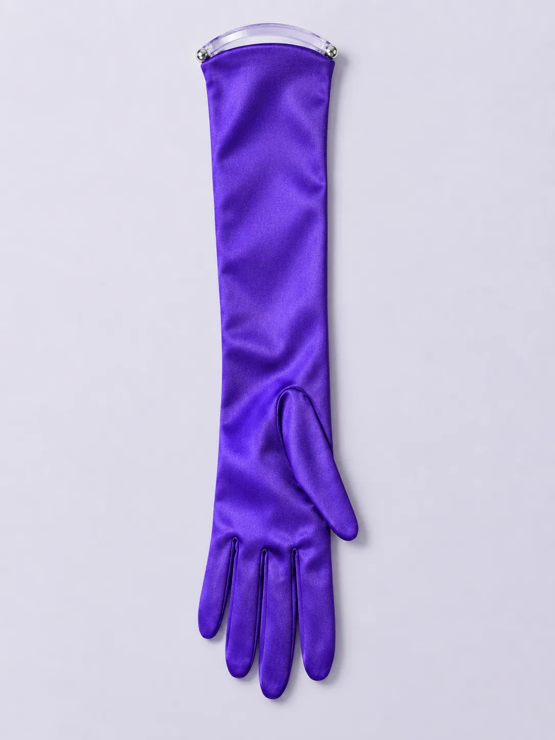 Opera Gloves — Electric Violet – side view